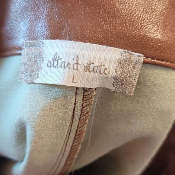 NWT- ALTAR'D STATE Faux Leather Shorts - Picture 8 of 11